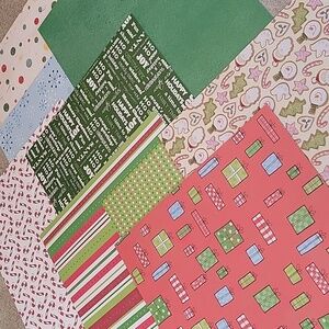 The Paper Studio Festive Holiday 26 Piece Scrapbooking Paper Set